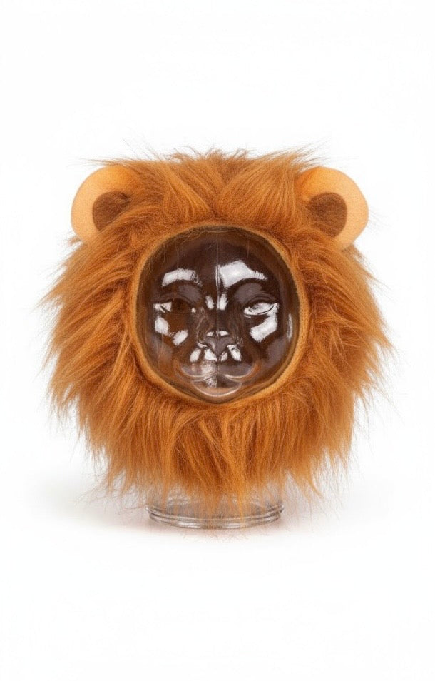 IKIATY Lion Mane Wig for Cats: Adjustable Halloween & Party Costume