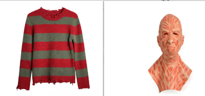 Freddy Halloween Costume Set – Scary Nightmare Horror Outfit for Adults