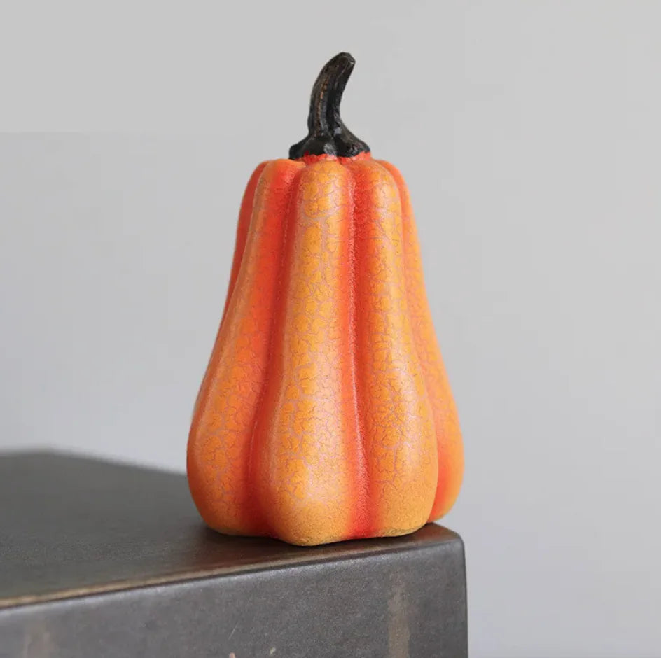 Halloween Pumpkin Lantern – LED Candle Lamp with Luminous Resin Design for Indoor & Outdoor Decor