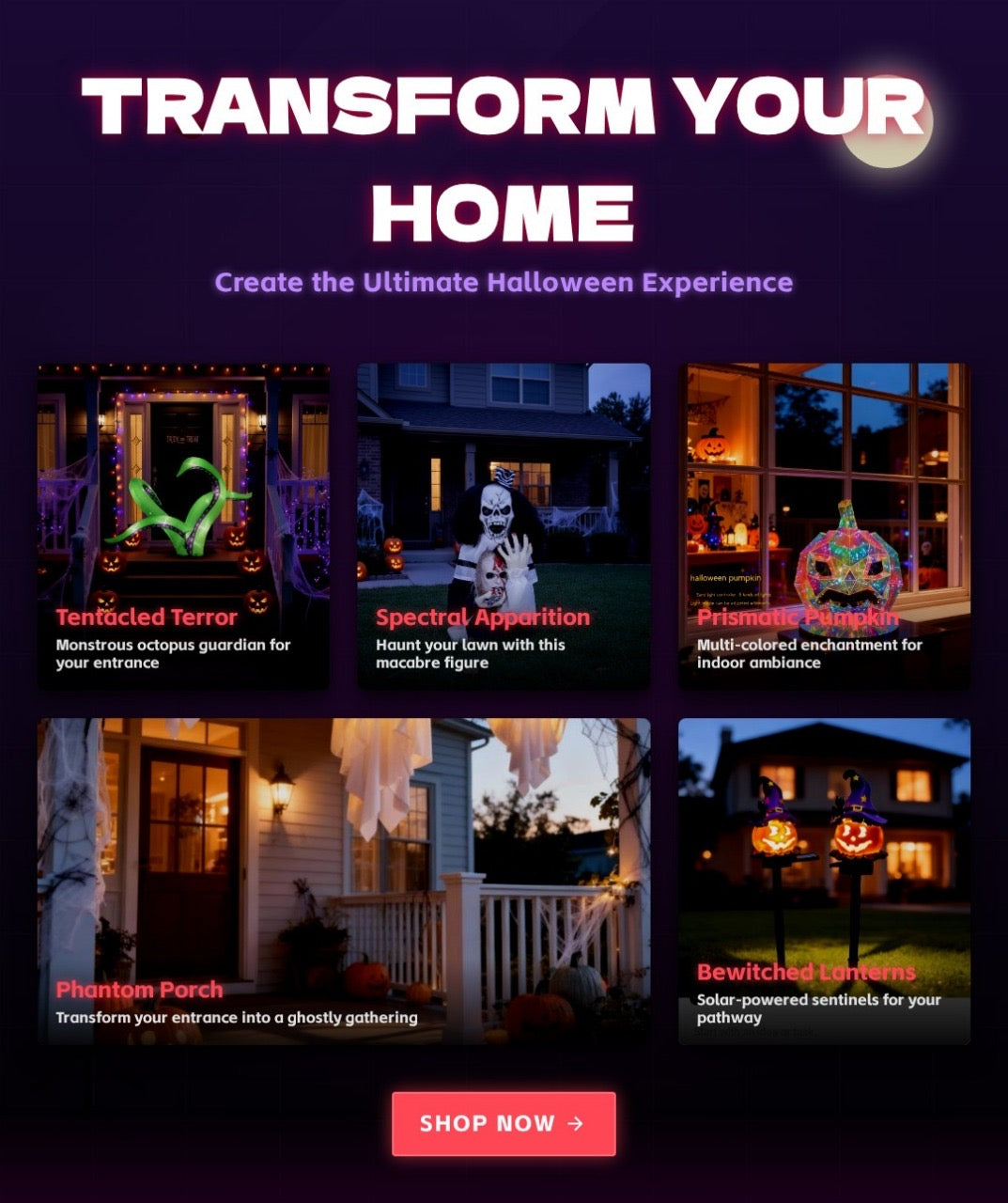 Halloween Home Decor & Lights