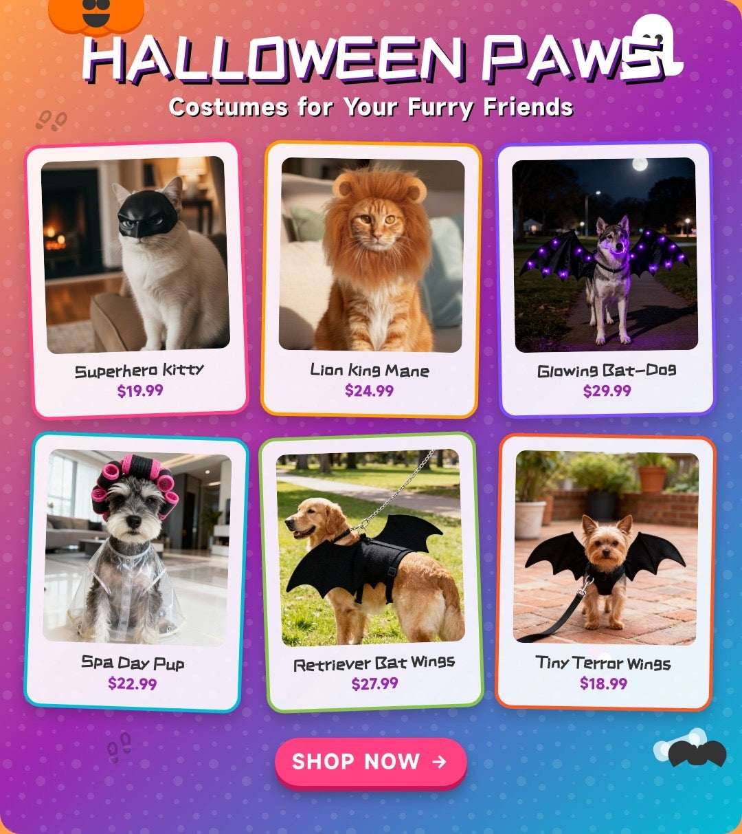 Dog Halloween Costumes & Accessories