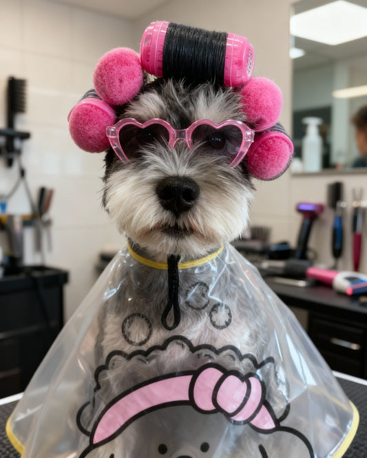 Funny Dog Wig with Glasses – Adjustable Cosplay Costume for Dogs and Cats