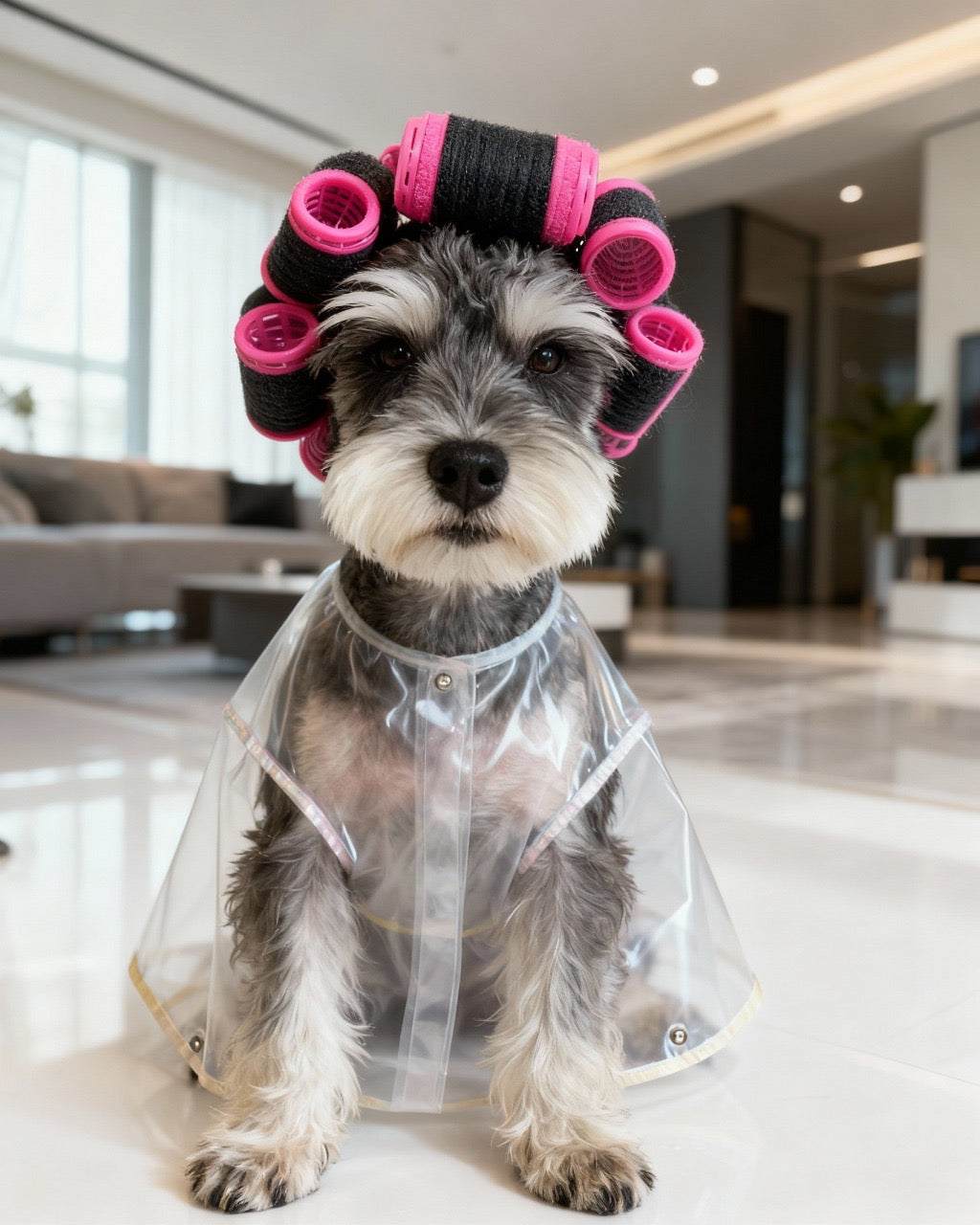 Funny Dog Wig with Glasses – Adjustable Cosplay Costume for Dogs and Cats