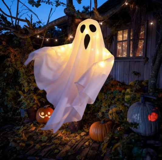 Halloween LED Glow Ghost – Indoor & Outdoor Haunted House Decoration