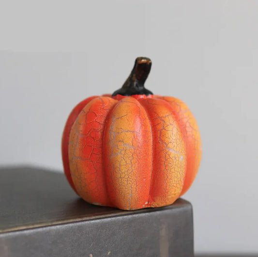 Halloween Pumpkin Lantern – LED Candle Lamp with Luminous Resin Design for Indoor & Outdoor Decor